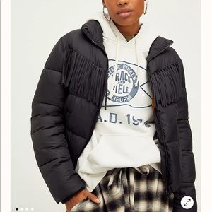 Scotch and Soda Fringe Puffer XS